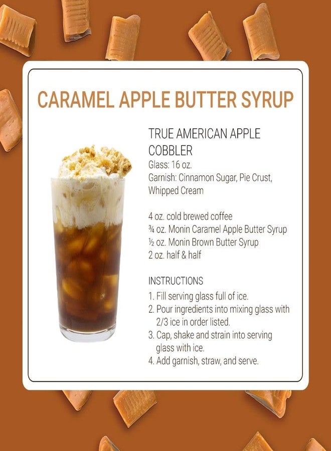Monin - Caramel Apple Butter Syrup, Buttery Caramel and Cooked Apple Flavor, Natural Flavors, Great for Hot Lattes, Ciders, and Seasonal Cocktails, Non-GMO, Gluten-Free (750 ml) - Image 4